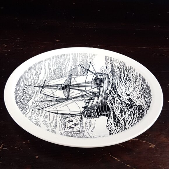 Wedgwood Historical Canadian Vessel Series The Griffon Dinner Plate - Picture 4 of 9